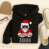 XOXOXO Ho Ho Ho Cool Santa Hoodie thumb 4