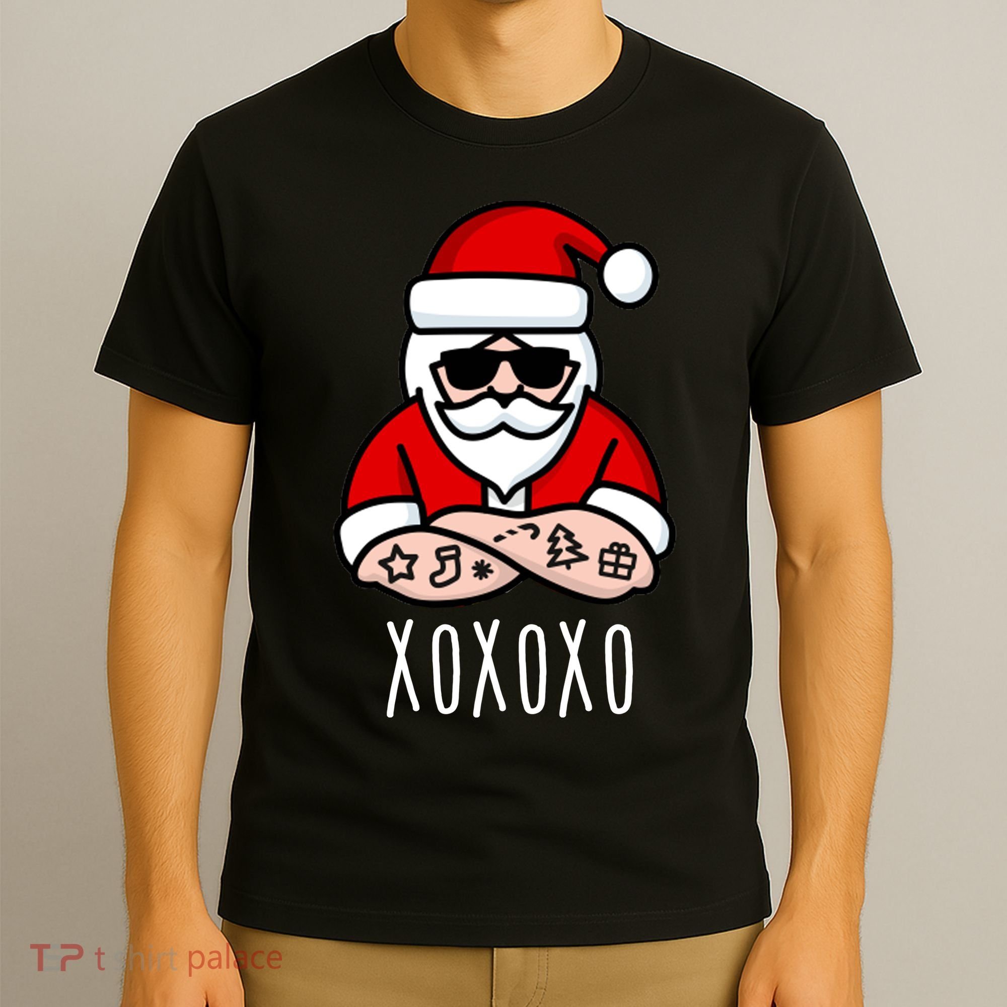 XOXOXO Ho Ho Ho Cool Santa T-Shirt