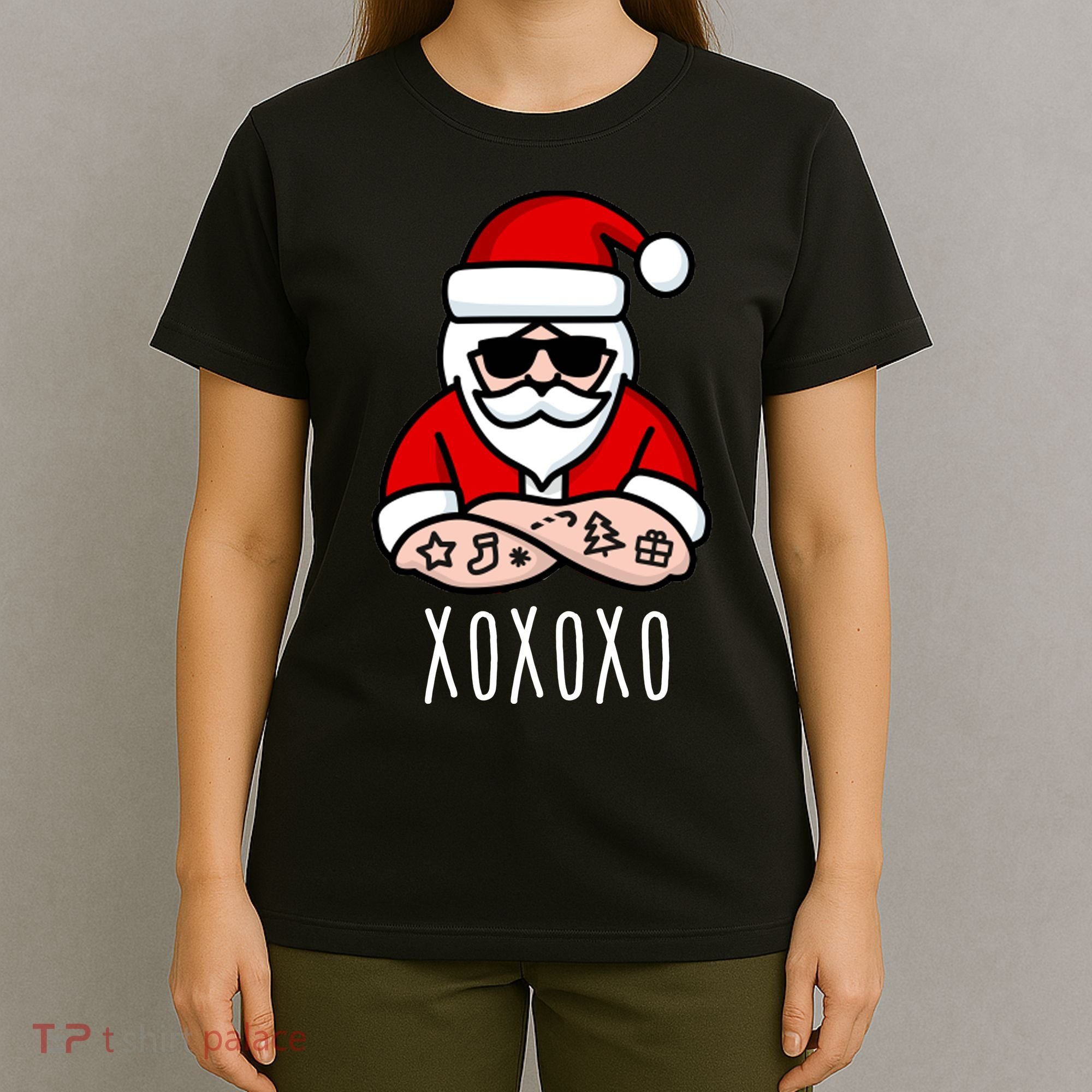 XOXOXO Ho Ho Ho Cool Santa T-Shirt