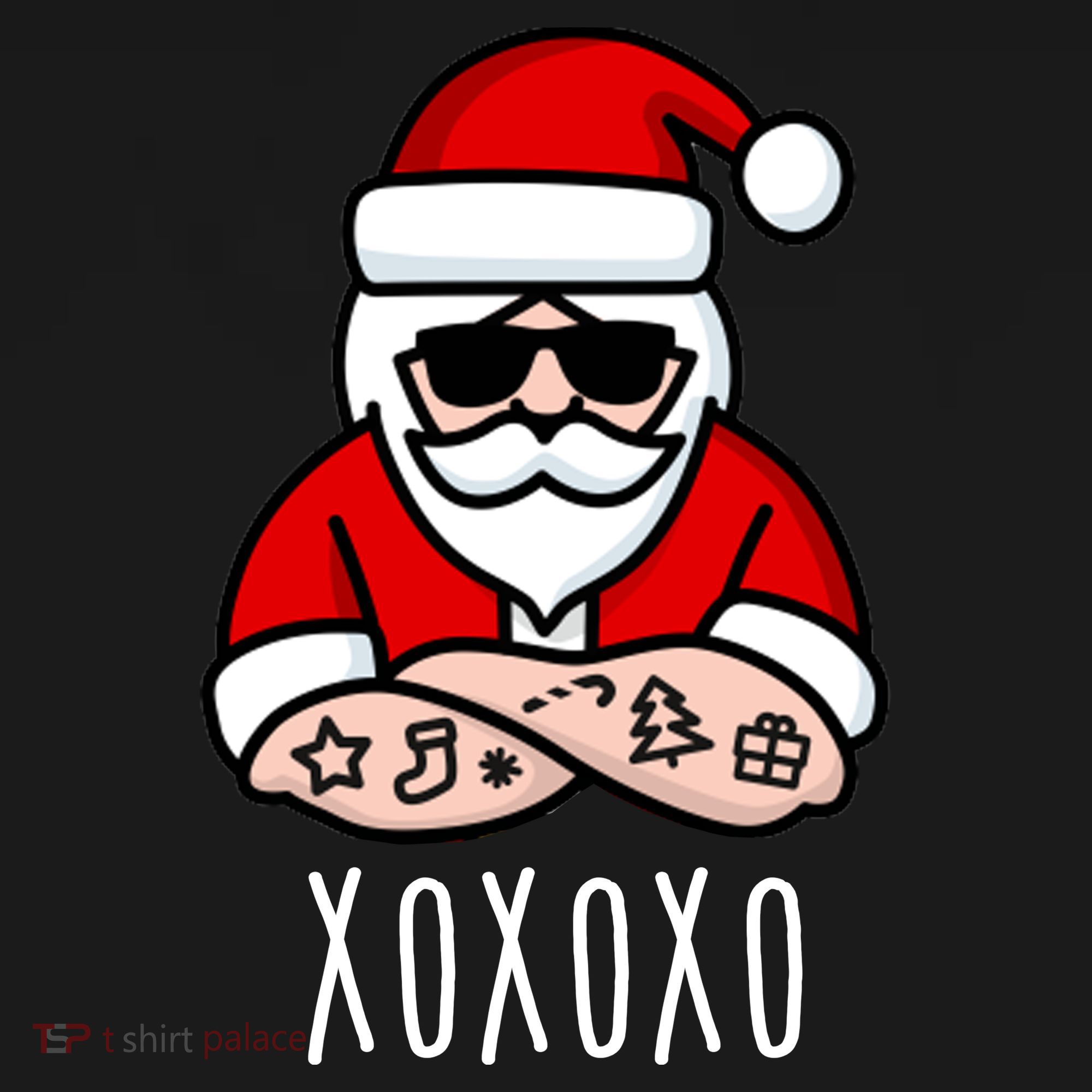 XOXOXO Ho Ho Ho Cool Santa T-Shirt