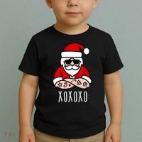 XOXOXO Ho Ho Ho Cool Santa Toddler T-Shirt thumb 2