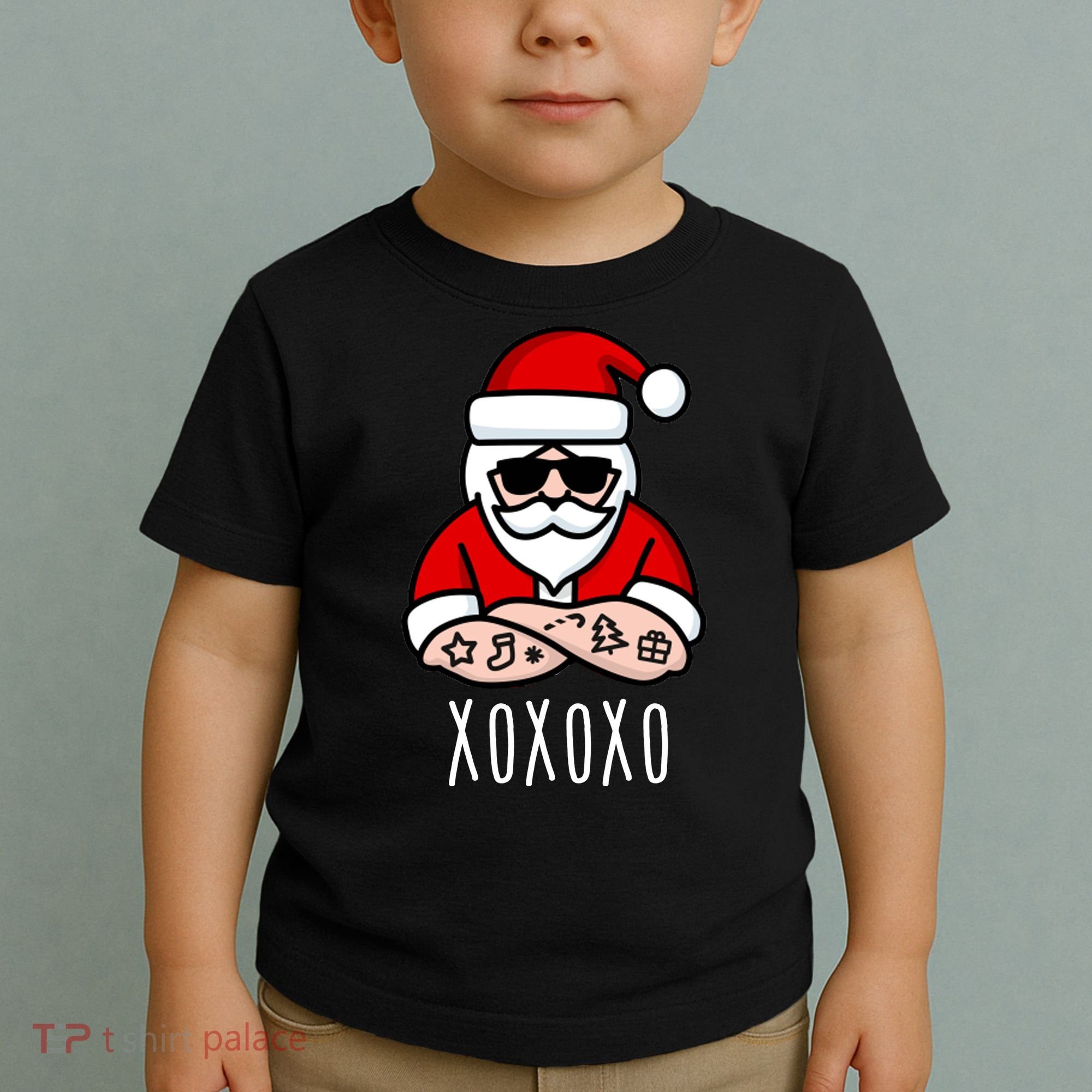 XOXOXO Ho Ho Ho Cool Santa Toddler T-Shirt
