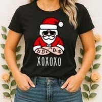 XOXOXO Ho Ho Ho Cool Santa Women's T-Shirt thumb 2