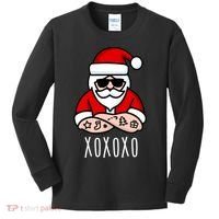 XOXOXO Ho Ho Ho Cool Santa Kids Long Sleeve Shirt thumb 0