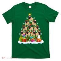 Xmas Holiday Santa English Mastiff Dog Christmas Tree T-Shirt thumb 0