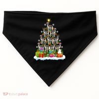 Xmas Holiday Santa Greyhound Dog Christmas Tree USA-Made Doggie Bandana thumb 0