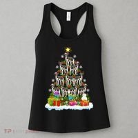 Xmas Holiday Santa Greyhound Dog Christmas Tree Women's Tank Top thumb 3