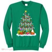 Xmas Holiday Santa Greyhound Dog Christmas Tree Sweatshirt thumb 0