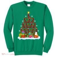 Xmas Holiday Santa Newfoundland Dog Christmas Tree Sweatshirt thumb 0