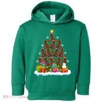 Xmas Holiday Santa Newfoundland Dog Christmas Tree Toddler Hoodie thumb 0