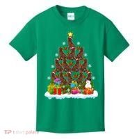 Xmas Holiday Santa Newfoundland Dog Christmas Tree Kids T-Shirt thumb 0