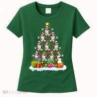 Xmas Holiday Santa Shih Tzu Dog Christmas Tree Women's T-Shirt thumb 0