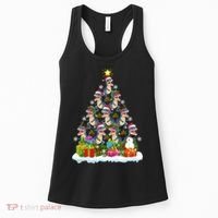 Xmas Holiday Santa TRex Dinosaur Christmas Tree Women's Tank Top thumb 0