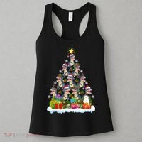 Xmas Holiday Santa TRex Dinosaur Christmas Tree Women's Tank Top thumb 3