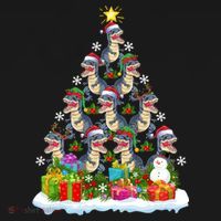 Xmas Holiday Santa TRex Dinosaur Christmas Tree Visor thumb 3