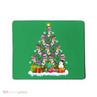 Xmas Holiday Santa TRex Dinosaur Christmas Tree Mousepad thumb 0