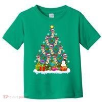 Xmas Holiday Santa TRex Dinosaur Christmas Tree Toddler T-Shirt thumb 0