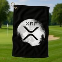 Xrp Hodl To The Moon Crypto Golf Towel thumb 1