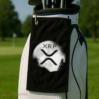 Xrp Hodl To The Moon Crypto Golf Towel thumb 2