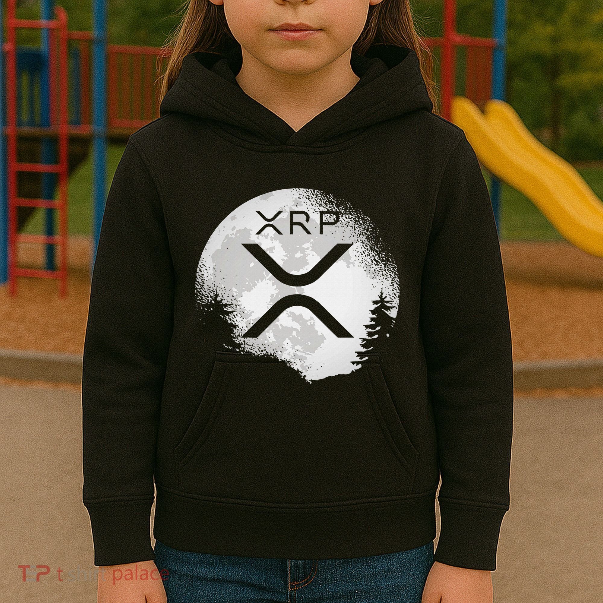 Xrp Hodl To The Moon Crypto Kids Hoodie