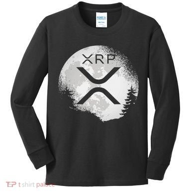 Xrp Hodl To The Moon Crypto Kids Long Sleeve Shirt