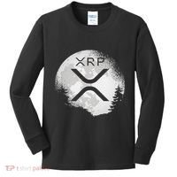 Xrp Hodl To The Moon Crypto Kids Long Sleeve Shirt thumb 0