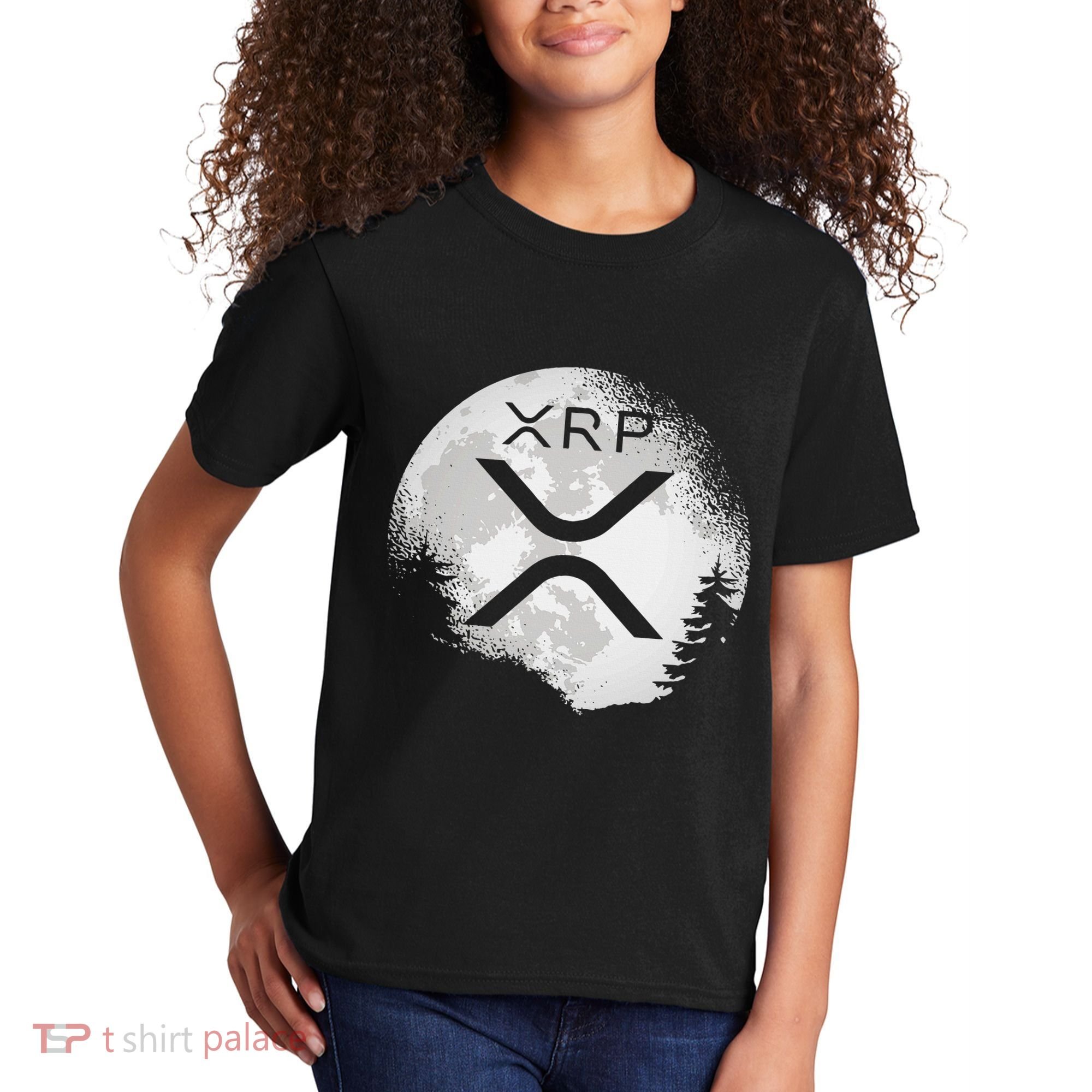 Xrp Hodl To The Moon Crypto Kids T-Shirt