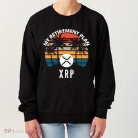 XRP Is My Retirement Plan XRP Ripple Logo XRP Cryptocurrency Women's Sweatshirt thumb 0