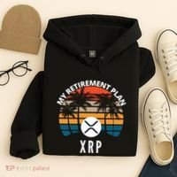 XRP Is My Retirement Plan XRP Ripple Logo XRP Cryptocurrency Hoodie thumb 4