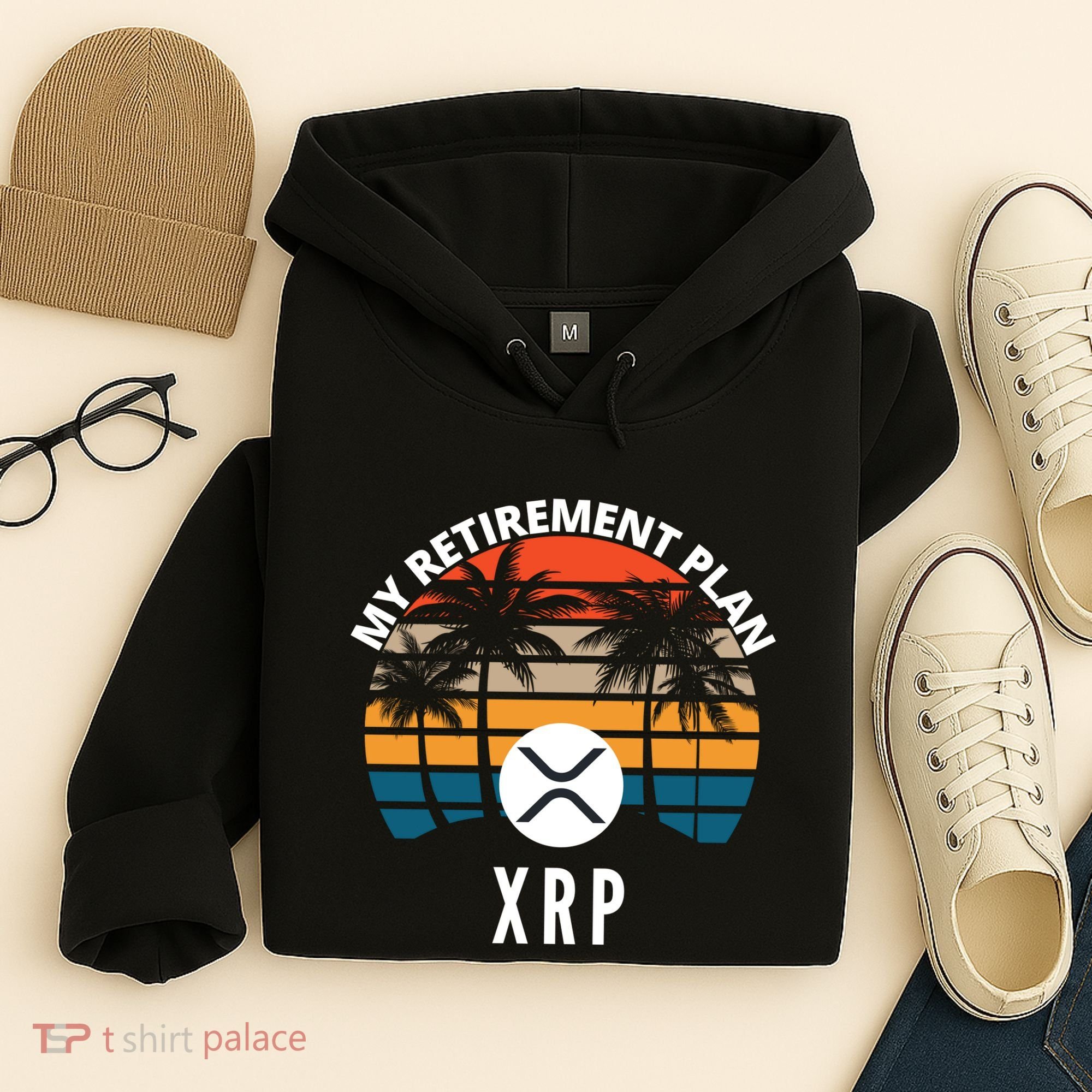 XRP Is My Retirement Plan XRP Ripple Logo XRP Cryptocurrency Hoodie