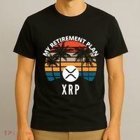 XRP Is My Retirement Plan XRP Ripple Logo XRP Cryptocurrency T-Shirt thumb 3