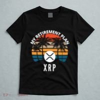 XRP Is My Retirement Plan XRP Ripple Logo XRP Cryptocurrency T-Shirt thumb 5