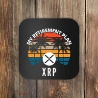XRP Is My Retirement Plan XRP Ripple Logo XRP Cryptocurrency Coaster thumb 0