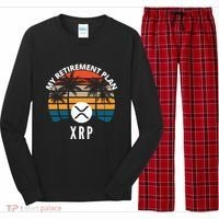 XRP Is My Retirement Plan XRP Ripple Logo XRP Cryptocurrency Long Sleeve Pajama Set thumb 0