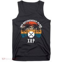 XRP Is My Retirement Plan XRP Ripple Logo XRP Cryptocurrency Tank Top thumb 0