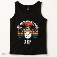 XRP Is My Retirement Plan XRP Ripple Logo XRP Cryptocurrency Tank Top thumb 2