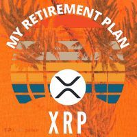 XRP Is My Retirement Plan XRP Ripple Logo XRP Cryptocurrency Kati Licensed 12" Camo Cuffed Beanie thumb 2