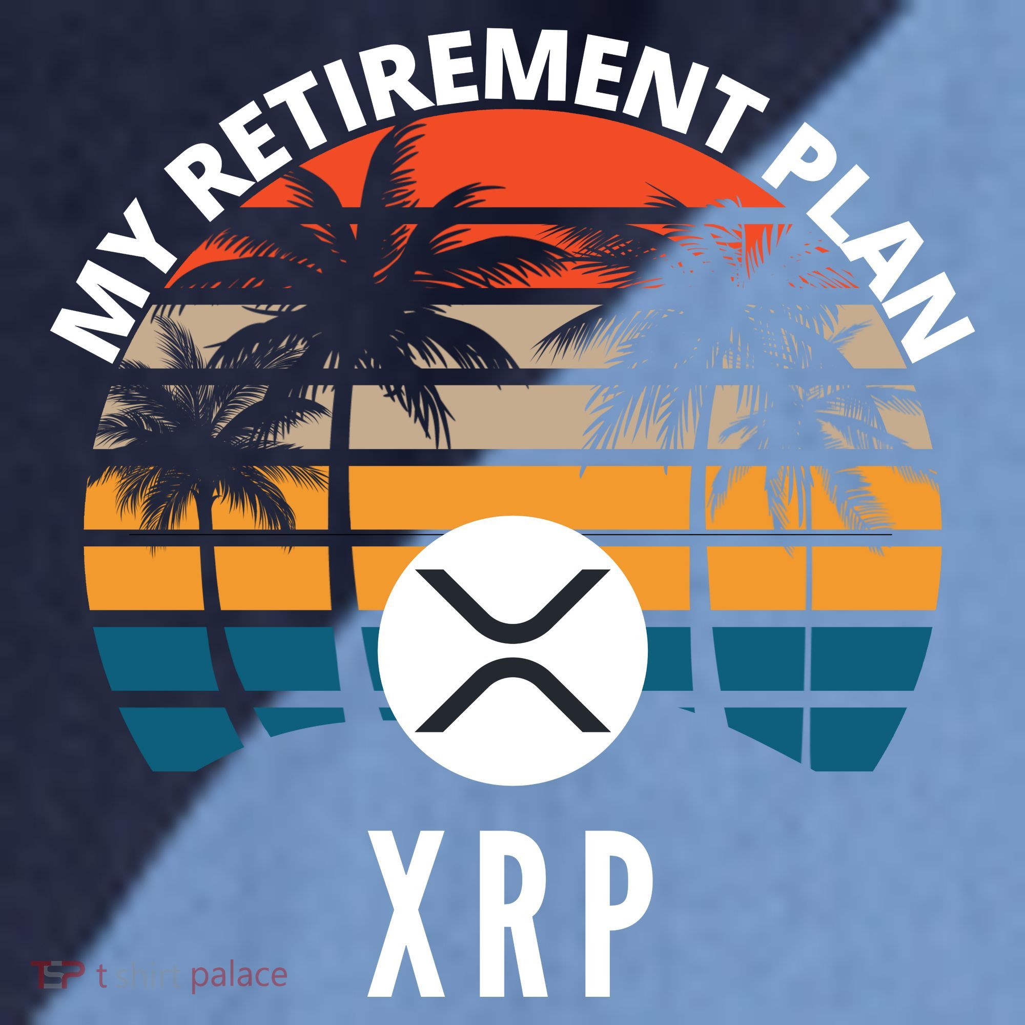XRP Is My Retirement Plan XRP Ripple Logo XRP Cryptocurrency Raglan Baseball Sleeve Shirt