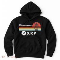XRP Is My Retirement Plan, XRP Ripple Logo, Cryptocurrency Hoodie thumb 0