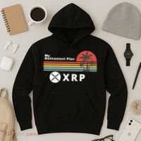 XRP Is My Retirement Plan, XRP Ripple Logo, Cryptocurrency Hoodie thumb 3