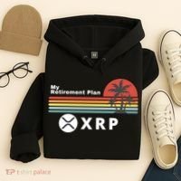 XRP Is My Retirement Plan, XRP Ripple Logo, Cryptocurrency Hoodie thumb 4