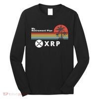 XRP Is My Retirement Plan, XRP Ripple Logo, Cryptocurrency Long Sleeve Shirt thumb 0