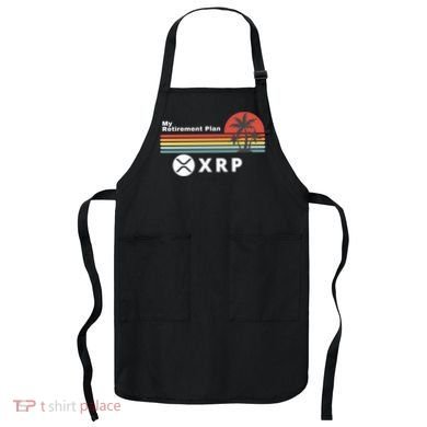 XRP Is My Retirement Plan, XRP Ripple Logo, Cryptocurrency Apron