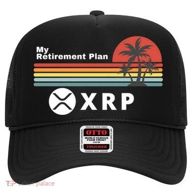 XRP Is My Retirement Plan, XRP Ripple Logo, Cryptocurrency Hat