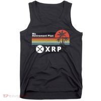 XRP Is My Retirement Plan, XRP Ripple Logo, Cryptocurrency Tank Top thumb 0
