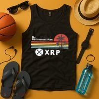XRP Is My Retirement Plan, XRP Ripple Logo, Cryptocurrency Tank Top thumb 4