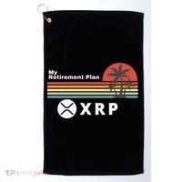 XRP Is My Retirement Plan, XRP Ripple Logo, Cryptocurrency Golf Towel thumb 0