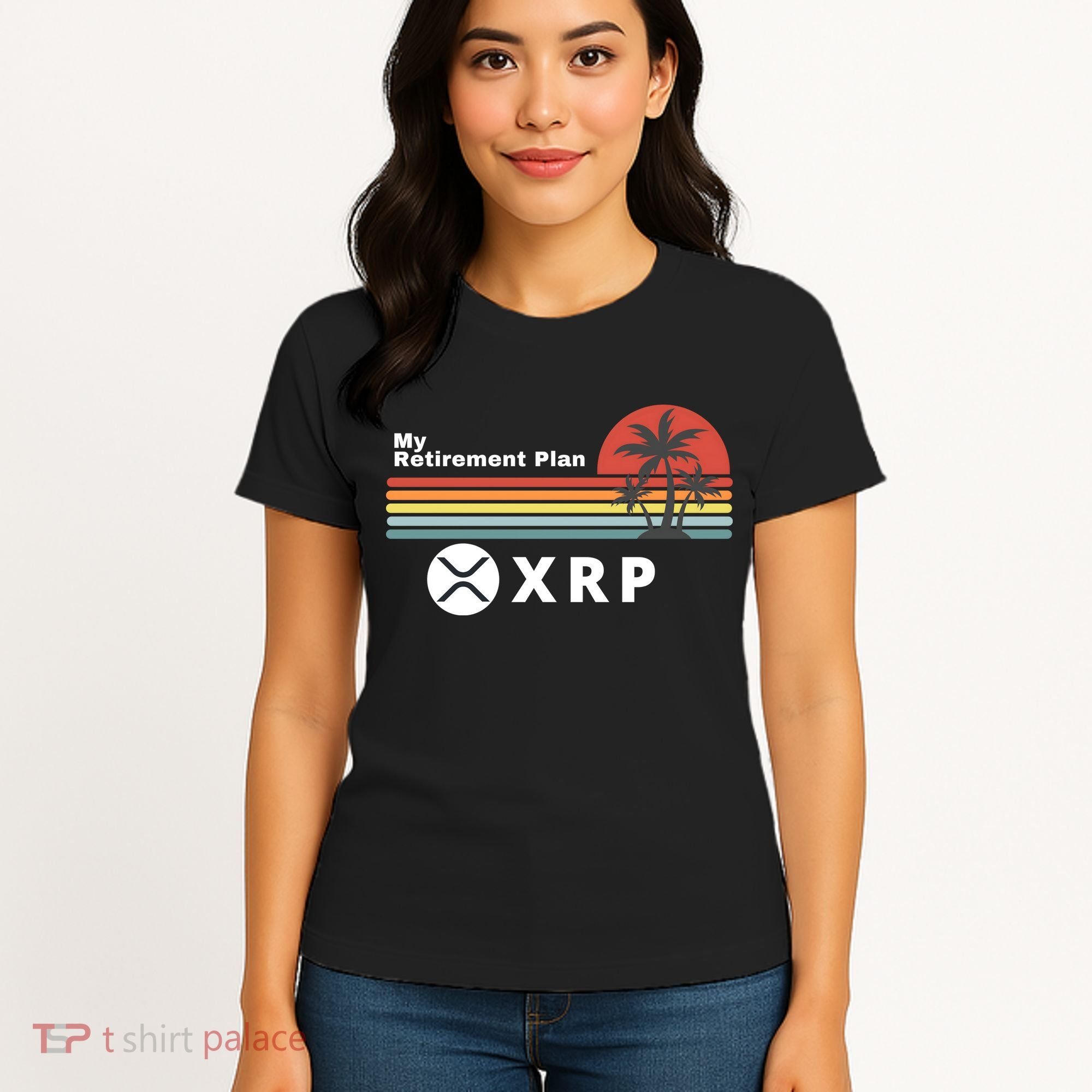 XRP Is My Retirement Plan, XRP Ripple Logo, Cryptocurrency Women's T-Shirt