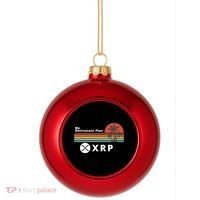 XRP Is My Retirement Plan, XRP Ripple Logo, Cryptocurrency Plastic Christmas Ball Ornament thumb 0