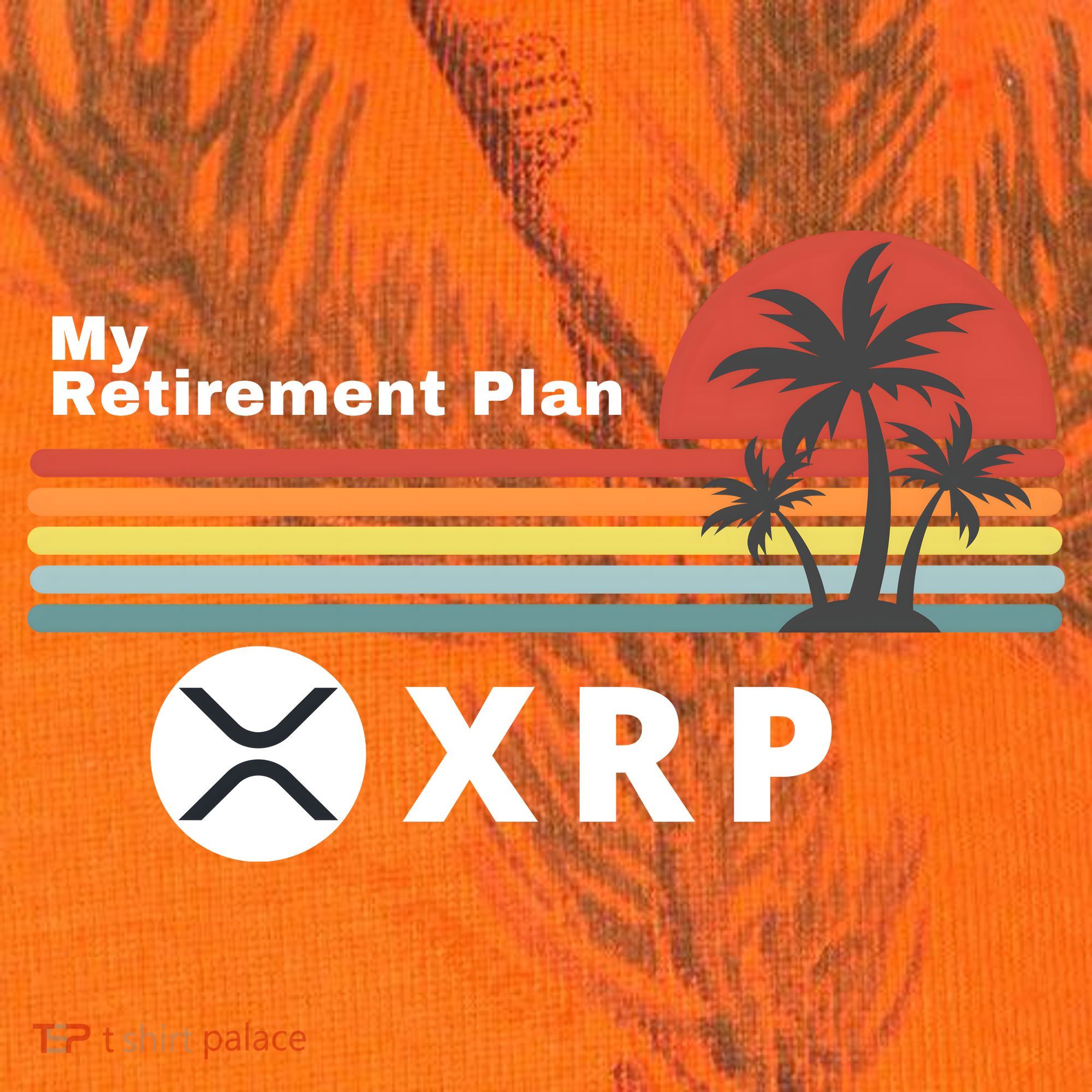 XRP Is My Retirement Plan, XRP Ripple Logo, Cryptocurrency Kati Licensed 12" Camo Cuffed Beanie